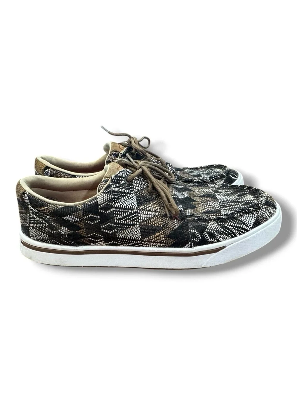 Twisted X Black Multi Kicks Lace Up Sneaker Aztec Casual MCA0044 Men’s Size 11
